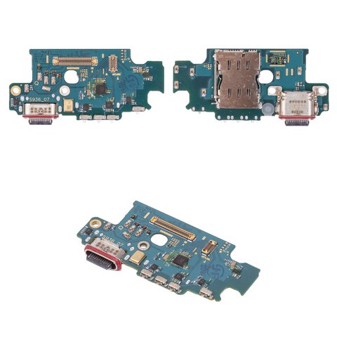 Flat Cable compatible with Samsung S936 Galaxy S25 Plus, charge connector, with components, Original PRC , charging board 