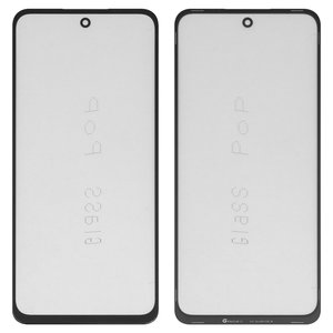 Housing Glass G+OCA PRO compatible with Motorola Moto G32, Moto G62 5G, Moto G73 XT2237, with OCA film, black 