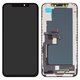 LCD compatible with iPhone XS, (black, with frame, AAA, (TFT), GXYK)