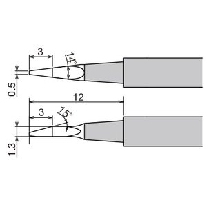 Punta de recambio para pinzas térmicas XST 80HRT 0.5NW