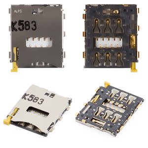 Conector de tarjeta SIM puede usarse con Sony D5803 Xperia Z3 Compact Mini, D5833 Xperia Z3 Compact Mini, D6603 Xperia Z3, D6633 Xperia Z3 DS, D6643 Xperia Z3, D6653 Xperia Z3, E5803 Xperia Z5 Compact Mini, E5823 Xperia Z5 Compact