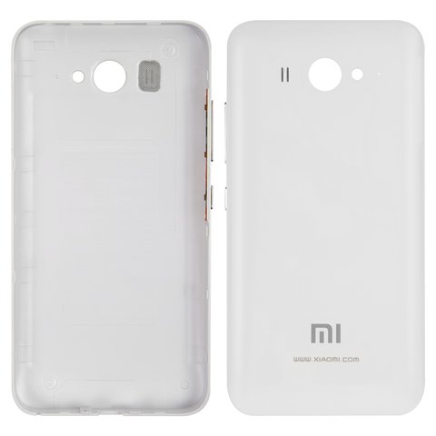 Panel trasero de carcasa puede usarse con Xiaomi Mi 2, Mi 2S, blanco, con botones laterales
