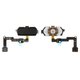 Cable flex puede usarse con Samsung J330F Galaxy J3 (2017),  teclas del menú, negro, con plástico
