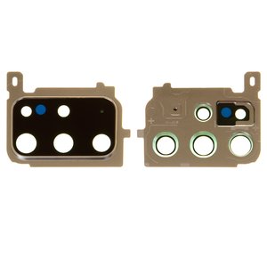 Vidrio de cámara puede usarse con Samsung G985 Galaxy S20 Plus, blanco, con marcos, cloud white