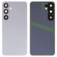 Panel trasero de carcasa puede usarse con Samsung S926 Galaxy S24 Plus, gris, con vidrio de cámara, marble grey