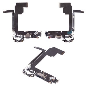 Cable flex puede usarse con iPhone 15 Pro Max, del conector de carga, azul, con micrófono, HC