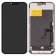 Pantalla LCD puede usarse con iPhone 13 Pro Max, negro, con marco, HC, sin error, (OLED), ZY-OLED OEM soft, 120Hz, diagnosable