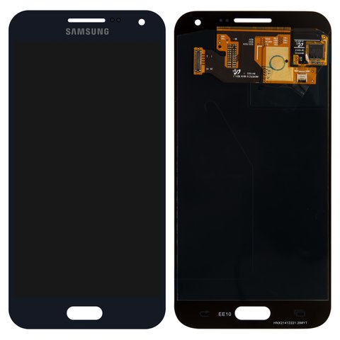 Дисплей для Samsung E500 Galaxy E5; Samsung, синій, без рамки, Оригінал переклеєне скло 