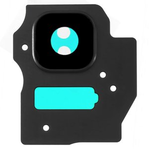 Скло камери для Samsung G955F Galaxy S8 Plus, G955FD Galaxy S8 Plus, чорне, midnight black