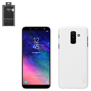 Чехол Nillkin Super Frosted Shield для Samsung A605 Dual Galaxy A6+ 2018 , белый, с подставкой, матовый, пластик, #6902048157842