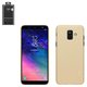 Чохол Nillkin Super Frosted Shield для Samsung A600 Dual Galaxy A6 (2018), золотистий, матовий, з підставкою, пластик, #6902048157828