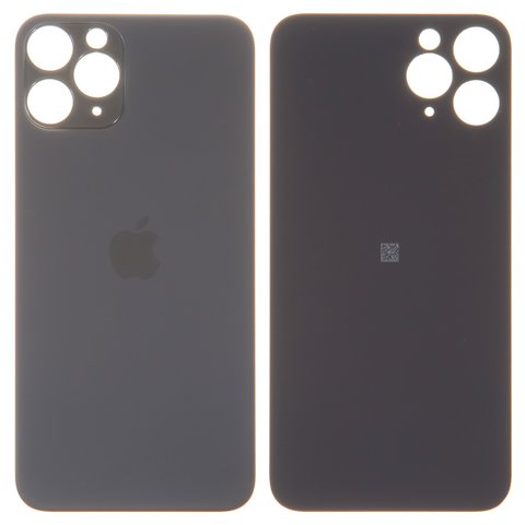 Задня панель корпуса для iPhone 11 Pro, сіра, не потрібно знімати скло камери, big hole, matte space gray