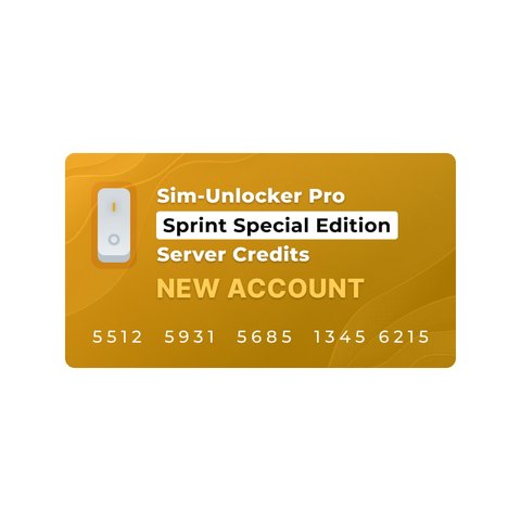 Серверні кредити Sim Unlocker Pro Sprint Special Edition новий акаунт 