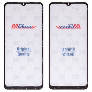 Скло корпуса Musttby для Samsung A127 Galaxy A12 Nacho, з ОСА плівкою, чорне