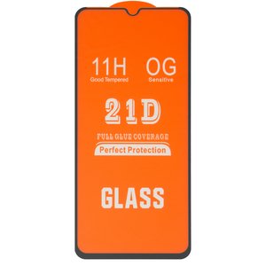Захисне скло для Oppo A18, A38, A77 4G, A77s, сумісне з чохлом, Full Glue, без упаковки , чорний