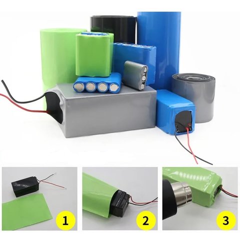 Термозбіжна трубка, 1 м, 50 мм, біла