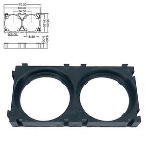 Крепление для аккумуляторов 33140, 1x2