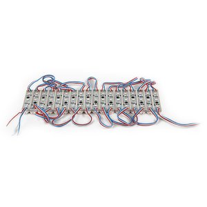 Комплект LED модулей WS2811, полноцветные, 3 светодиода SMD5050, 75×15×4 мм, IP67, 20 шт. 