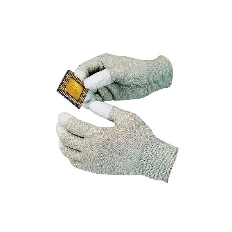 Антистатичні рукавиці з поліуретановими пальцями Goot WG-3L (70х225мм) Зображення 1